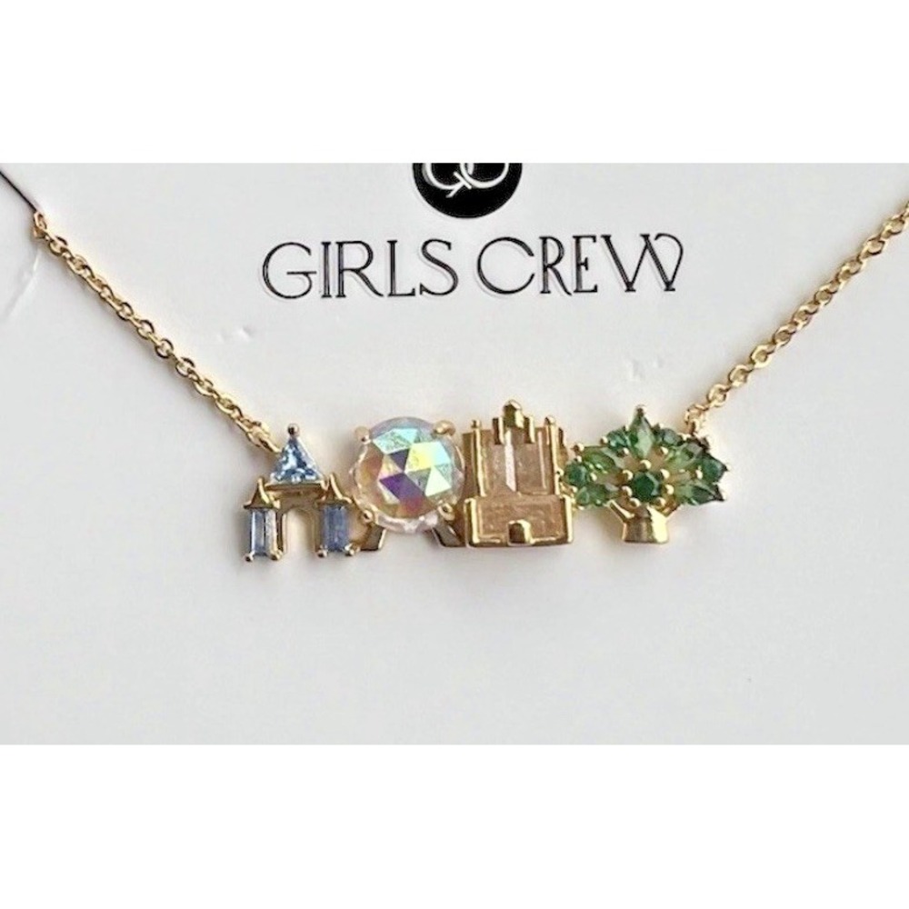 Disney Parks Walt Disney World Parks Icons Necklace Girls Crew Epcot Hollywood - Picture 2 of 2